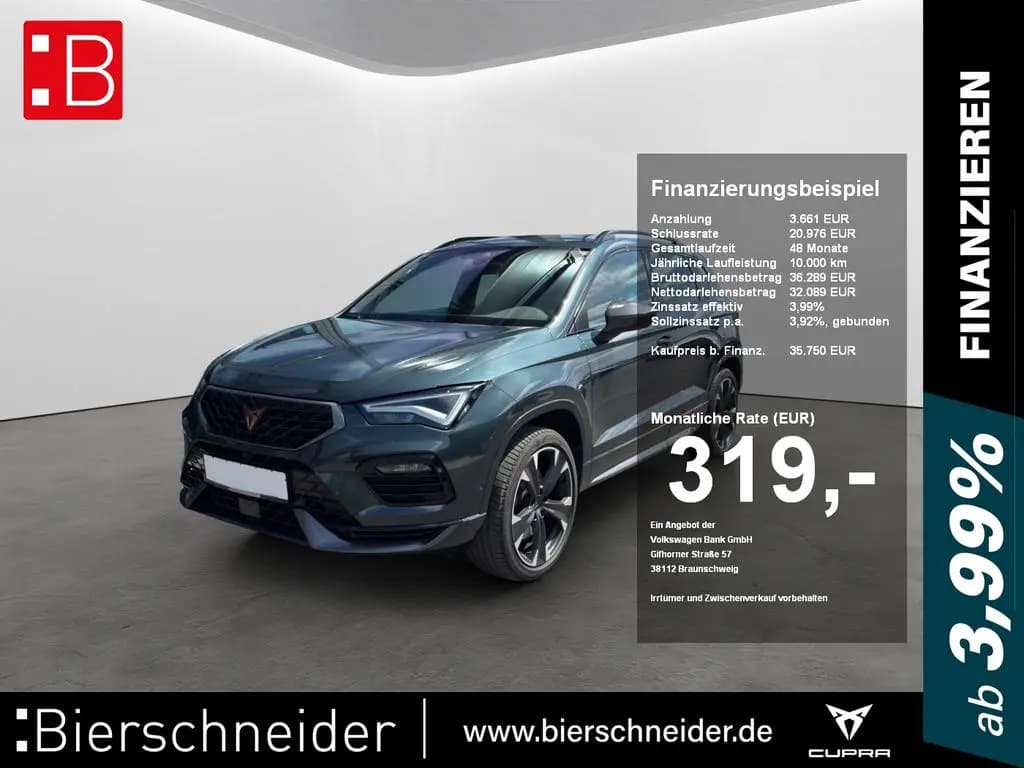 Main__Slider__Photo:Cupra Ateca 2.0 TSI DSG 4Drive VZ LED NAVI AHK 19 AREA 03/2024-0