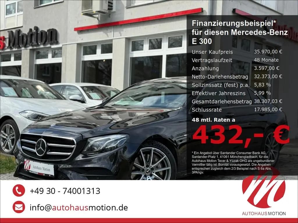 Main__Slider__Photo:Mercedes-Benz E-Class 300 AMG Sportstyle Edition ACC PANO PARKLENK 3 05/2020-0