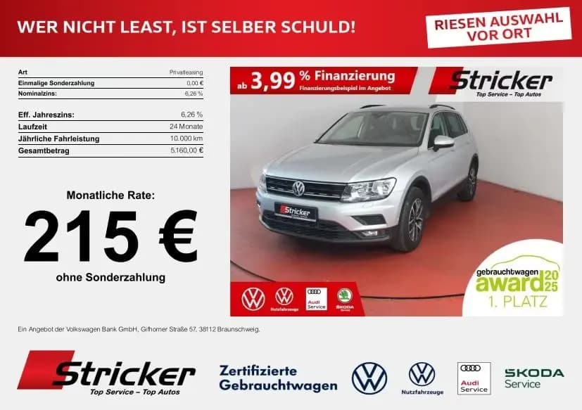Main__Slider__Photo:Volkswagen Tiguan 2.0TSI DSG 4M 215,-ohne Anzahlung Standh. 05/2021-0