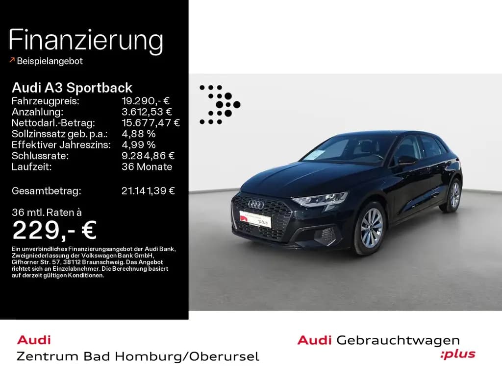 Main__Slider__Photo:Audi A3 Sportback 30 TDI*Navi*Alu*PDC*Virtual Cockpit 12/2022-0