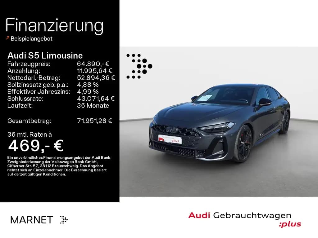 Main__Slider__Photo:Audi S5 Limousine TFSI quattro*Navi*Matrix*B&O*PDC*Vi 06/2025-0