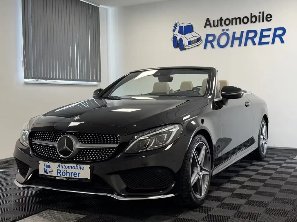 Main__Slider__Photo:Mercedes-Benz C-Class 180 Cabrio AMG Line Airscarf ILS-LED Distr.+ 11/2016-0