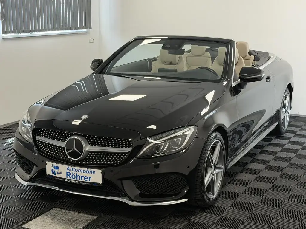 Main__Slider__Photo:Mercedes-Benz C-Class 180 Cabrio AMG Line Airscarf ILS-LED Distr.+ 11/2016-1