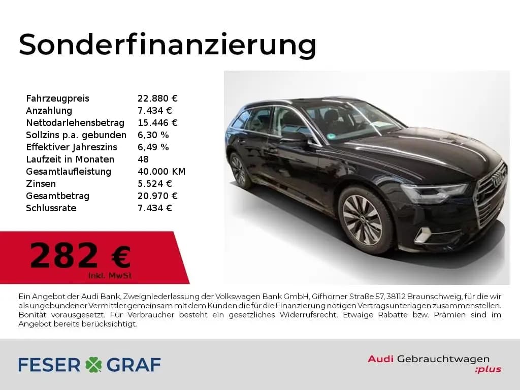 Main__Slider__Photo:Audi A6 Avant 40 TDI sport AHK,Navi,LED,Sportsitze 11/2020-0