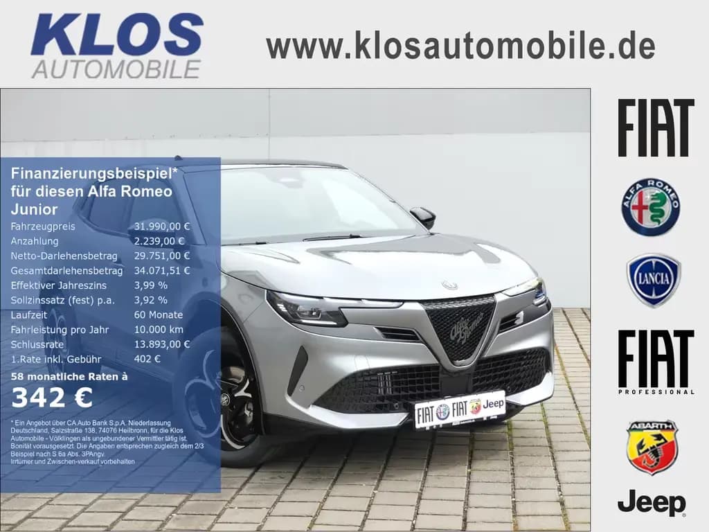 Main__Slider__Photo:Alfa Romeo Junior IBRIDA TI 1.2 VGT 145PS DCT6 SCHIEBEDACH 05/2026-0