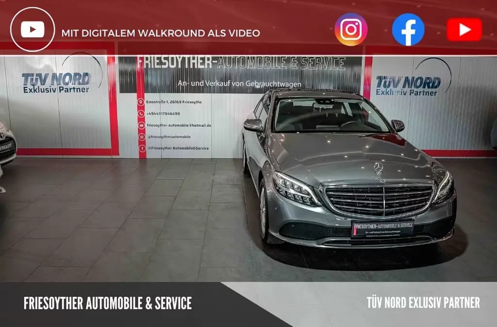 Main__Slider__Photo:Mercedes-Benz C-Class 180 Lim. Business Plus Rückfahrkamera Autom. 11/2018-0