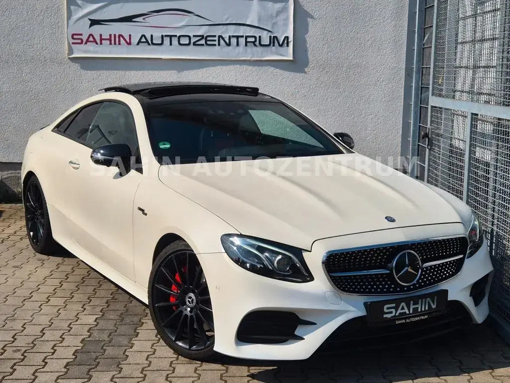 Main__Slider__Photo:Mercedes-Benz E-Class 400 Coupe AMG 9G 4M Edition1 Pan HUD TOT+SPUR 09/2017-1