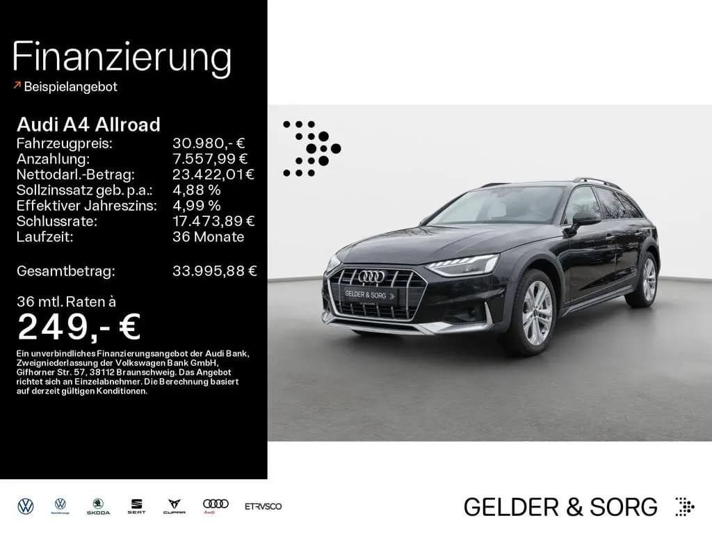 Main__Slider__Photo:Audi A4 allroad 50 TDI quattro Matrix*360°*Navi*DAB 12/2022-0