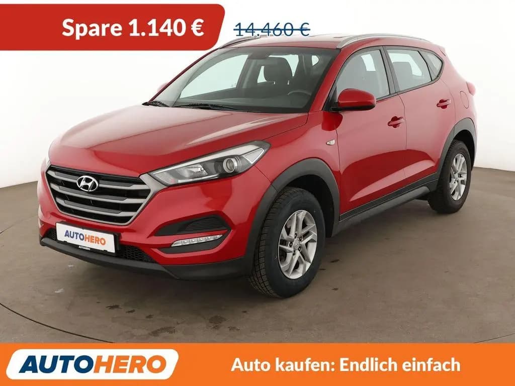 Main__Slider__Photo:Hyundai TUCSON 1.6 Classic blue 2WD *NAVI*CAM*SHZ*ALU* 09/2017-0