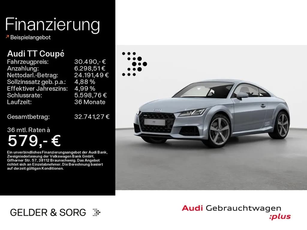 Main__Slider__Photo:Audi TT Coupé 45 TFSI qu. TT20Years*Matrix*B&O*Nappa 11/2019-0