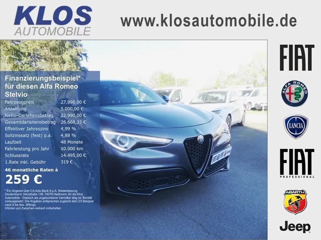Main__Slider__Photo:Alfa Romeo Stelvio VELOCE 2.0 TURBO Q4 PANO KAMERA XENON AL 12/2021-0