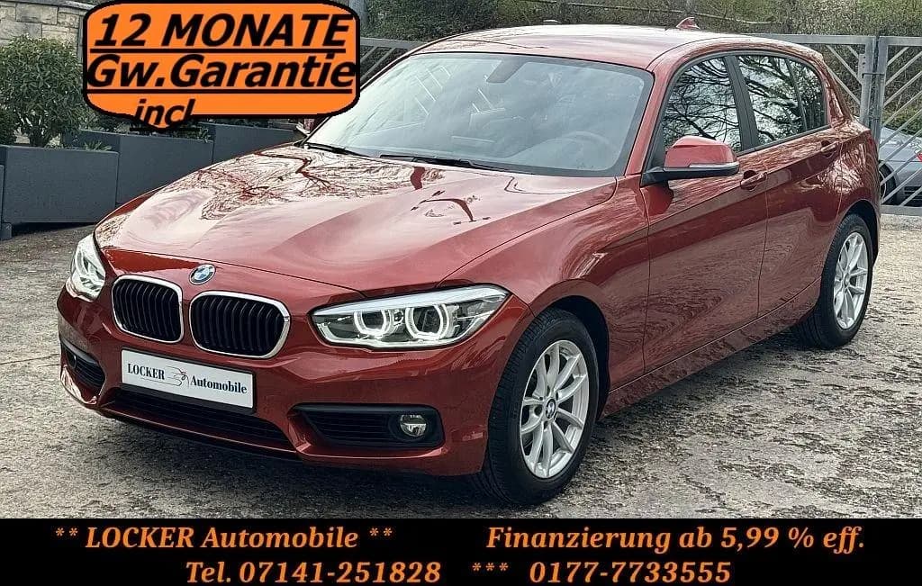 Main__Slider__Photo:BMW 1 Series 120i 8G-Aut. Advantage LED PDC 1.Hand 05/2019-0