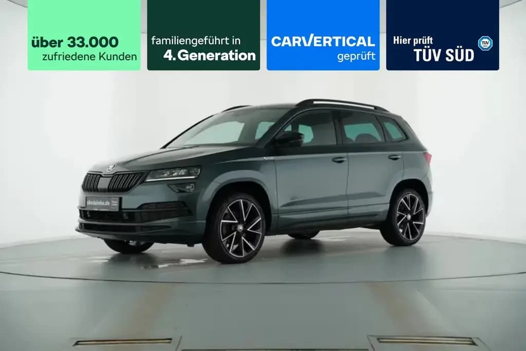 Main__Slider__Photo:Skoda Karoq SPORTLINE 1.5TSI DSG VOLL-LED+SITZHZG+NAVI 03/2022-0