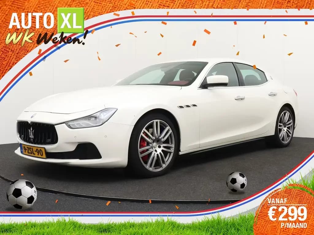 Main__Slider__Photo:Maserati Ghibli 3.0 V6 275 PK Aut. Leder Sportstoelen 18' 03/2015-0