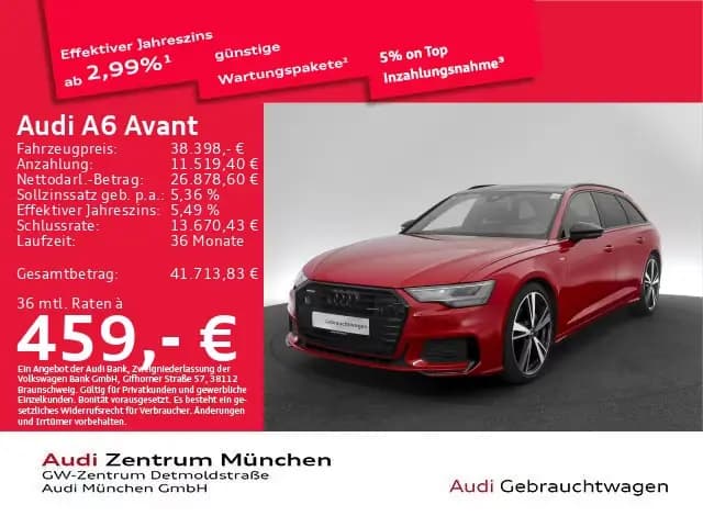 Main__Slider__Photo:Audi A6 Avant 45 TFSI qu. S tronic S line Pano/AHK/Vi 08/2022-0