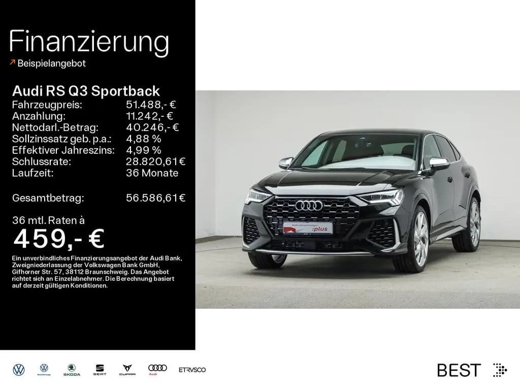 Main__Slider__Photo:Audi RSQ3 RS Q3 Sportback Assist, SONOS, Navi, RS-Abgas 03/2023-0