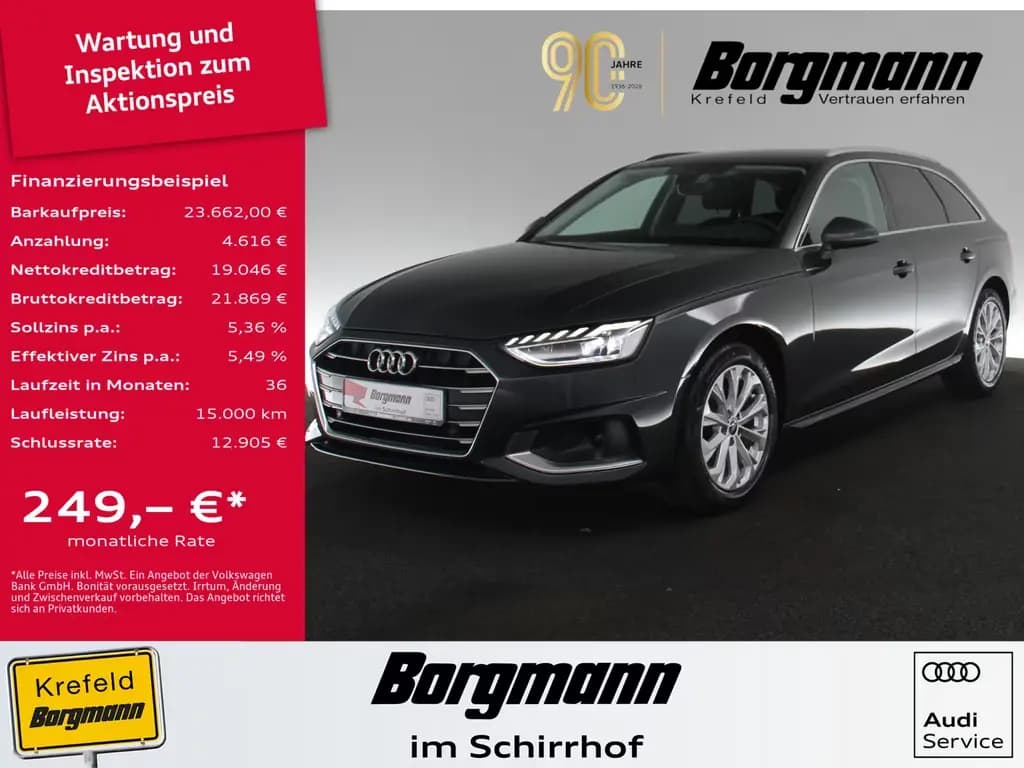 Main__Slider__Photo:Audi A4 Avant 35 TDI advanced LED NAVI KAMERA SHZ PDC 02/2023-0