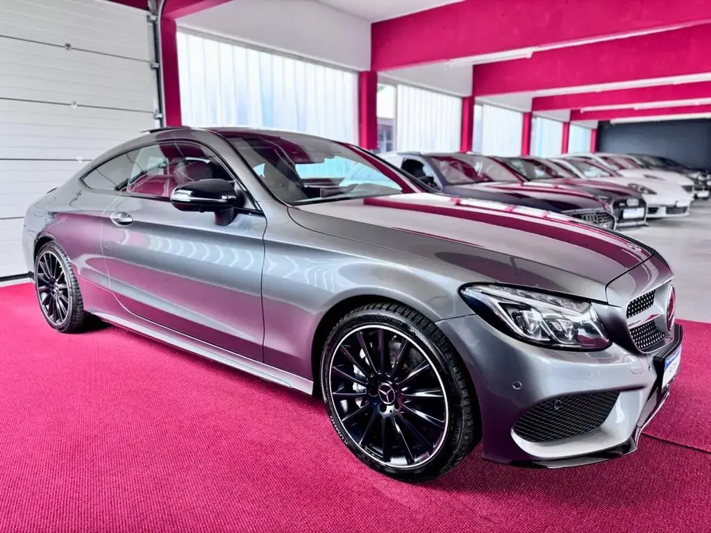 Main__Slider__Photo:Mercedes-Benz C-Class 43 AMG Coupe 4M Pano HeadUp Saga Burmester 360 10/2017-1