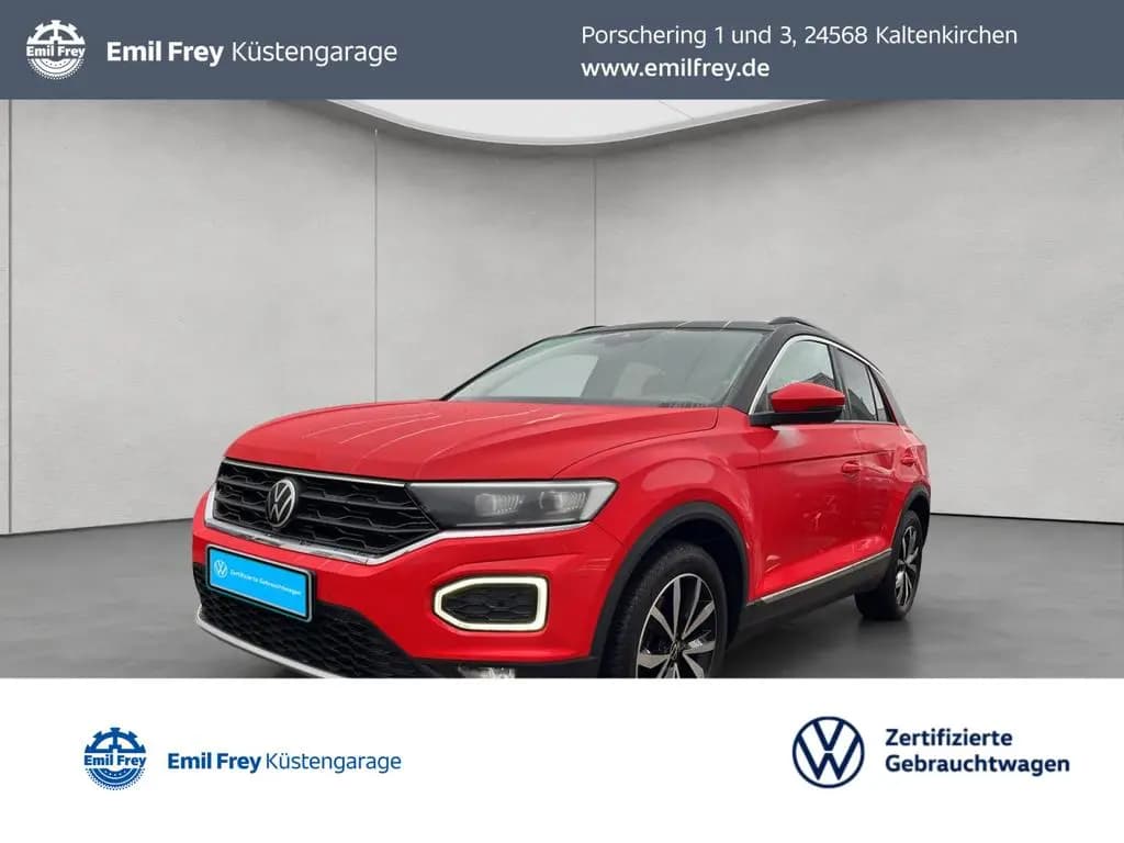Main__Slider__Photo:Volkswagen T-Roc 2.0 TSI OPF 4MOTION DSG Sport Panodach AHK 05/2021-0