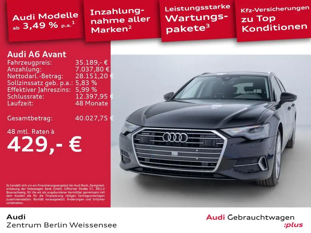 Main__Slider__Photo:Audi A6 Avant 40 TDI QUA*VALCONA*ACC*RFK*ACC*VC*SIDE* 06/2022-1