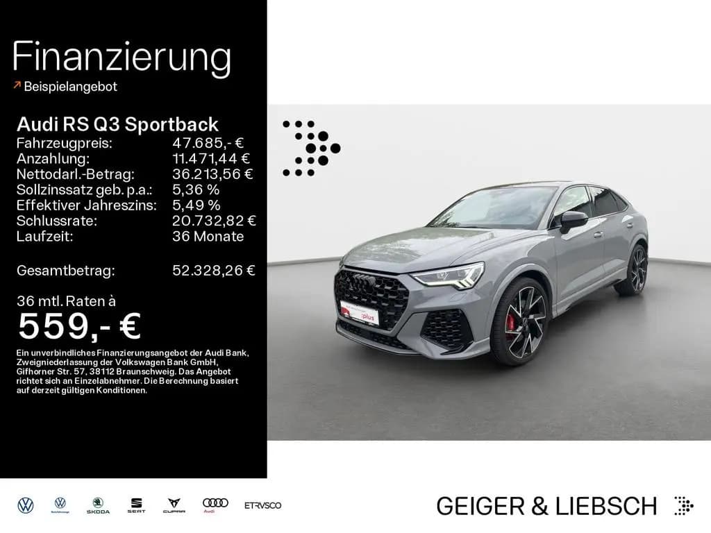 Main__Slider__Photo:Audi RSQ3 RS Q3 Sportback+Pano+AHK+LED+ACC+adaptives FW+ 03/2022-0