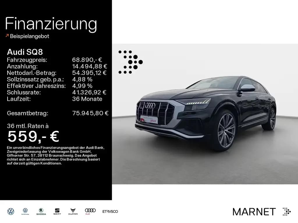 Main__Slider__Photo:Audi SQ8 SUV 4.0 TFSI quattro*HD Matrix*Pano*HeadUp*S 08/2022-0