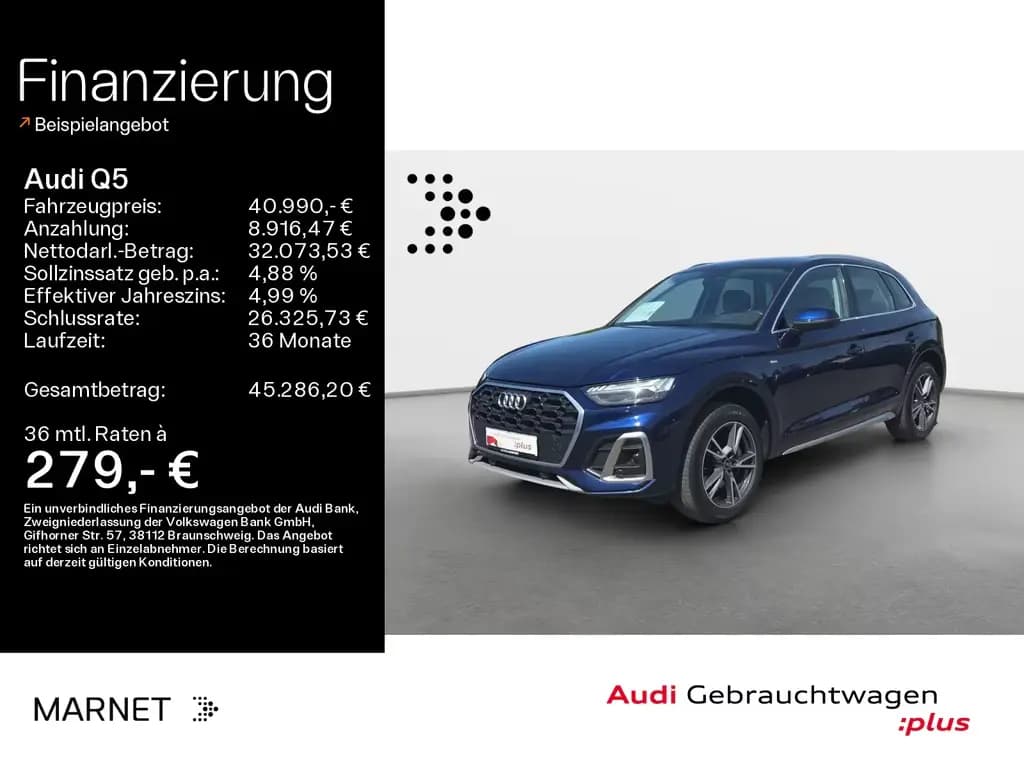 Main__Slider__Photo:Audi Q5 50 TDI quattro S line*Navi*Matrix*Alu*AHK*PDC 11/2022-0