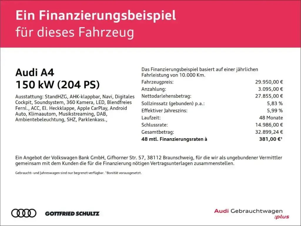 Main__Slider__Photo:Audi A4 Avant 40 TDI quattro S-Line AHK Park Assist 03/2022-1