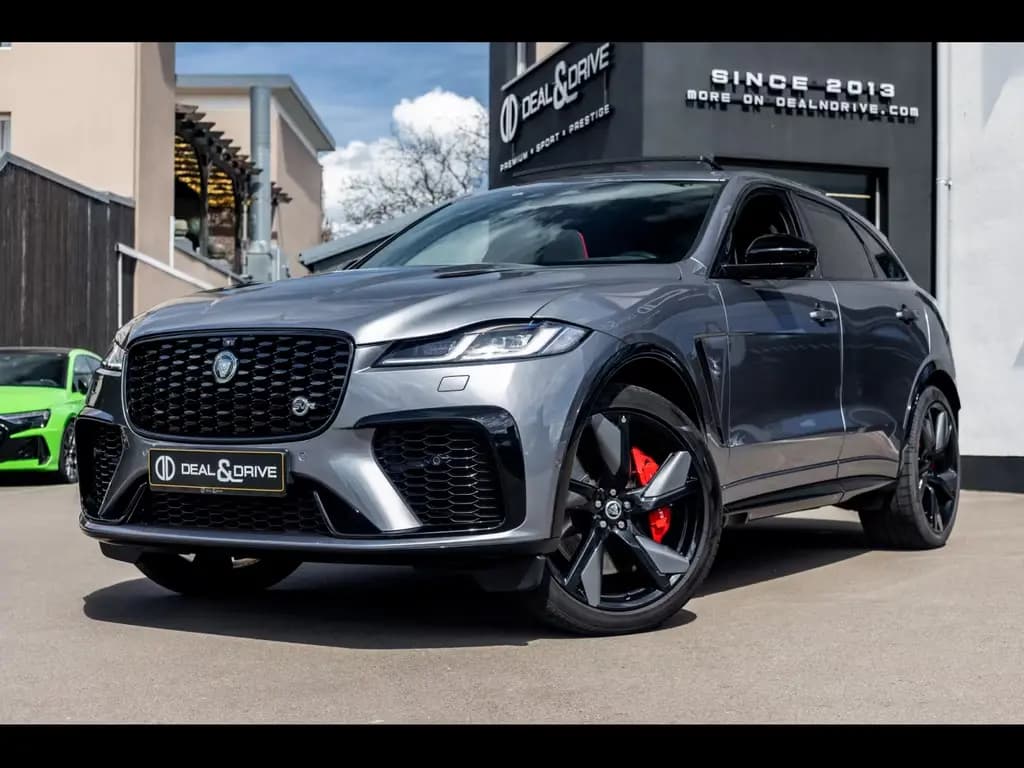 Main__Slider__Photo:Jaguar F-Pace P550 SVR°WARRANTY 1/29°AHK°PANO°CARBON 01/2024-0
