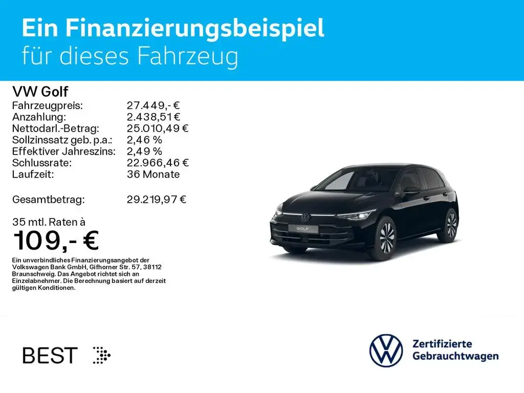 Main__Slider__Photo:Volkswagen Golf VIII 1.5 eTSI DSG GOAL*LED*AHK*KAMERA*PDC*S 07/2025-1