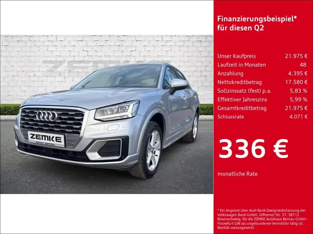 Main__Slider__Photo:Audi Q2 35 TFSI S-tronic sport StandHZG Navi Digitale 10/2020-0