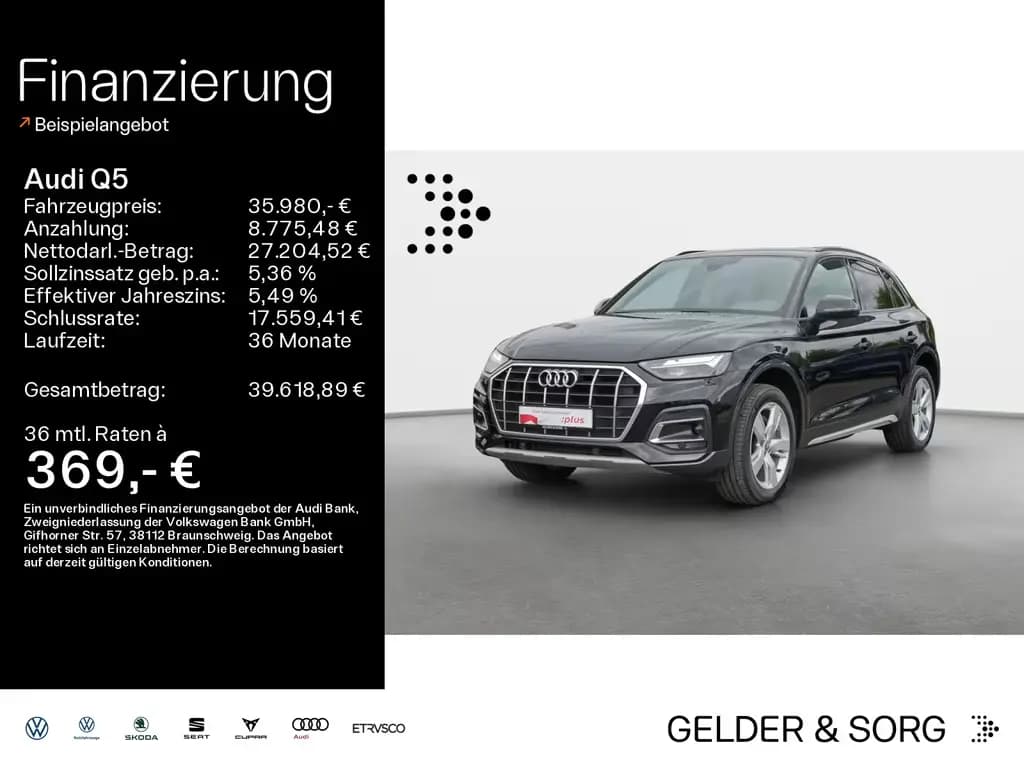 Main__Slider__Photo:Audi Q5 45 TFSI advanced quattro LED*Pano*RFK*AHK* 06/2021-0