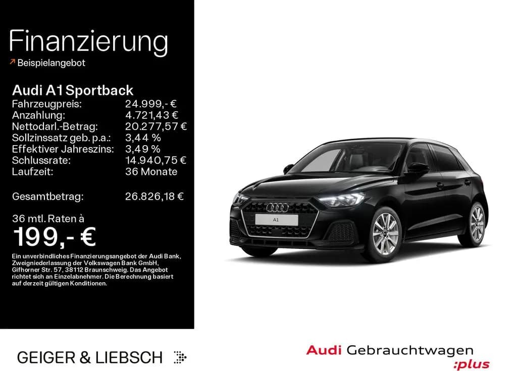 Main__Slider__Photo:Audi A1 Sportback 30 TFSI advanced*LED*SHZ*KLIMA*SMAR 08/2025-0