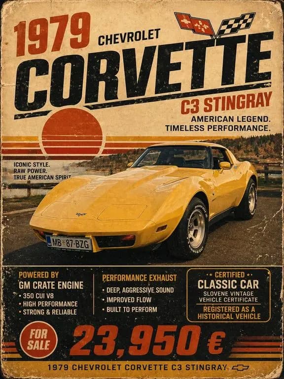 Main__Slider__Photo:Corvette C3 - Better engine and exhaust 06/1979-0