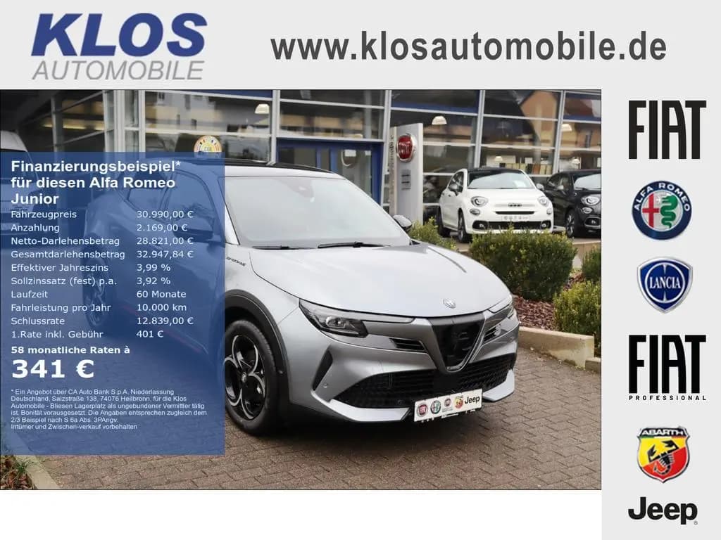 Main__Slider__Photo:Alfa Romeo Junior IBRIDA SPECIALE 1.2 VGT 145PS DCT6 SCHIEB 11/2025-0