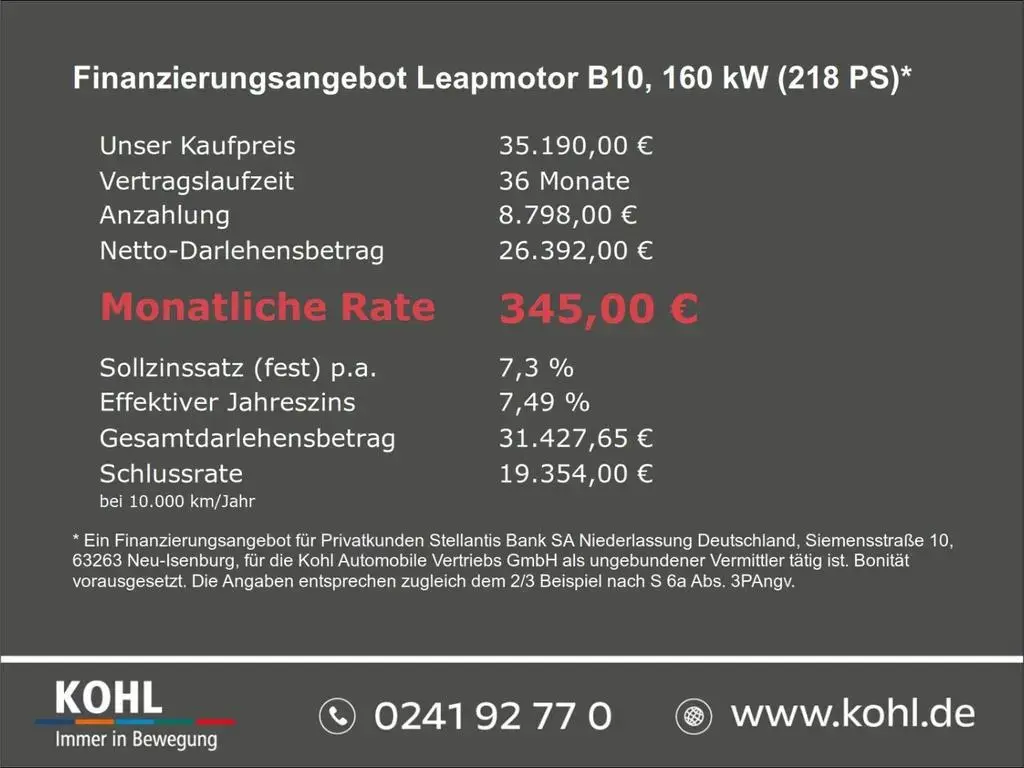 Main__Slider__Photo:Leapmotor B10 Design Pro Max BEV 67,1 kWh Klimaautomatik T null-1