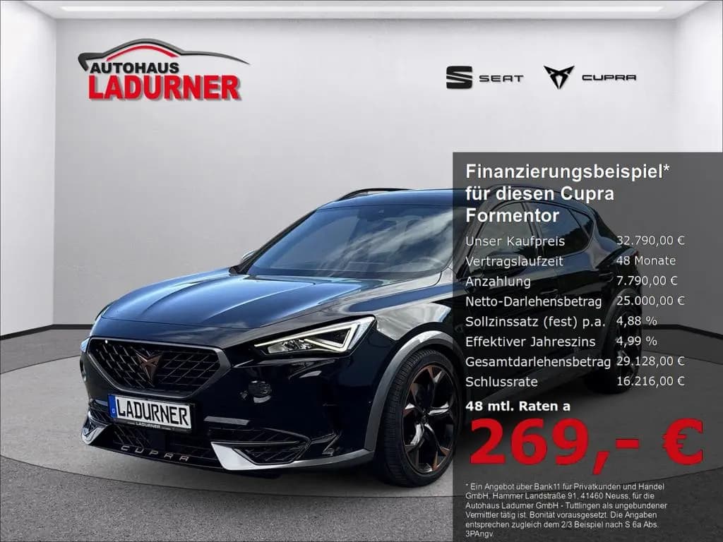 Main__Slider__Photo:Cupra Formentor *VZ/4Drive/AHK-klappbar/El. Panodach/L 01/2022-0