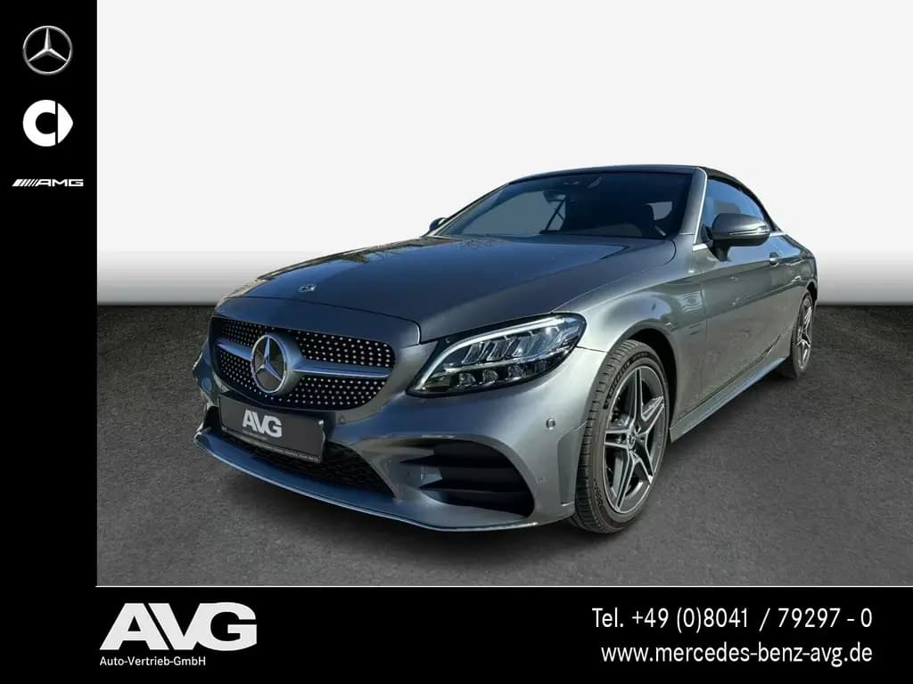 Main__Slider__Photo:Mercedes-Benz C 180 Cabriolet AMG AHK Airscarf LED Kamera 9G 03/2020-0
