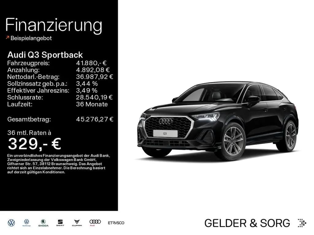 Main__Slider__Photo:Audi Q3 Sportback 35 TFSI Standh.*19"*Matrix*AHK* 06/2025-0