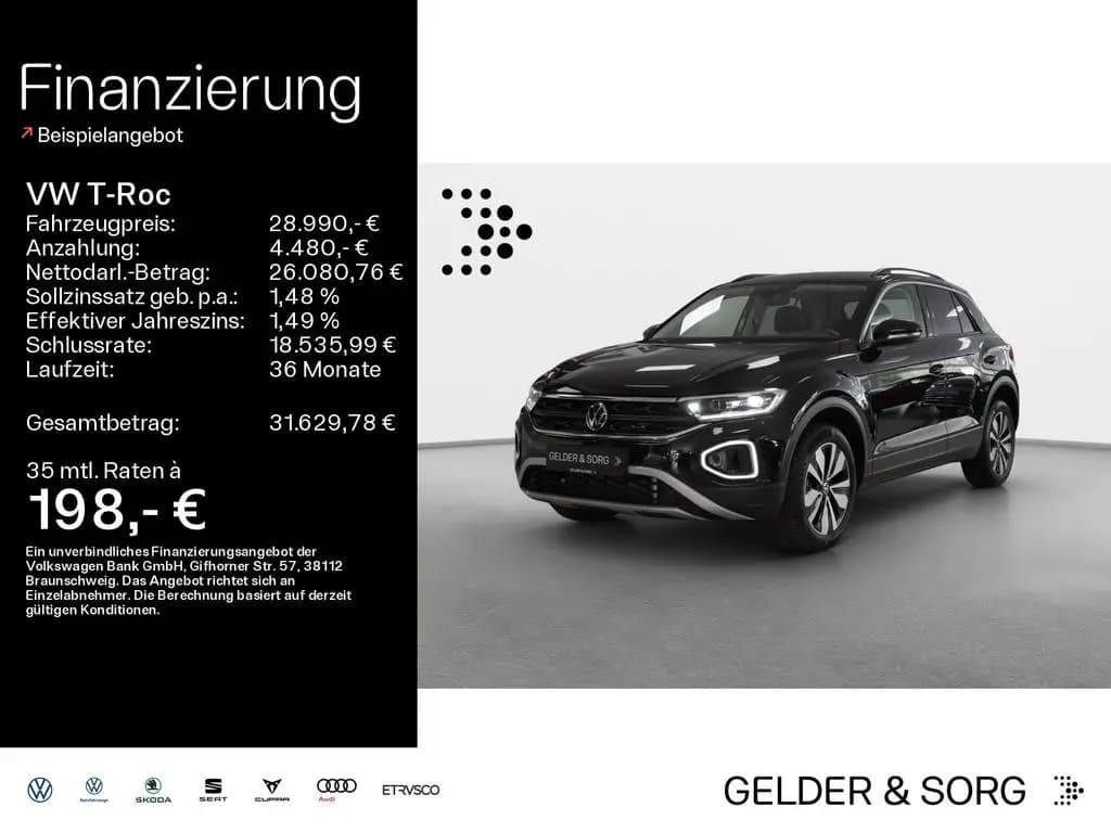 Main__Slider__Photo:Volkswagen T-Roc 1.5 TSI Goal RFK*Navi*DAB+*ACC*Digital 04/2025-0