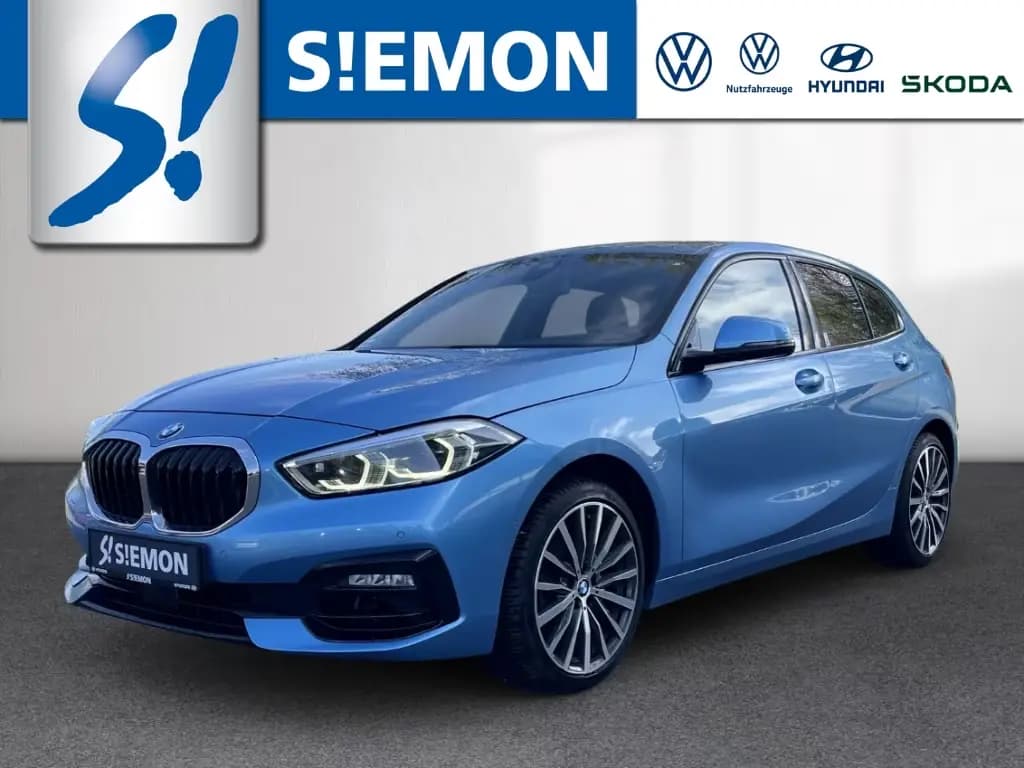 Main__Slider__Photo:BMW 118 d Sport Line Navi LED H&K HUD Schiebedach Me 07/2019-0