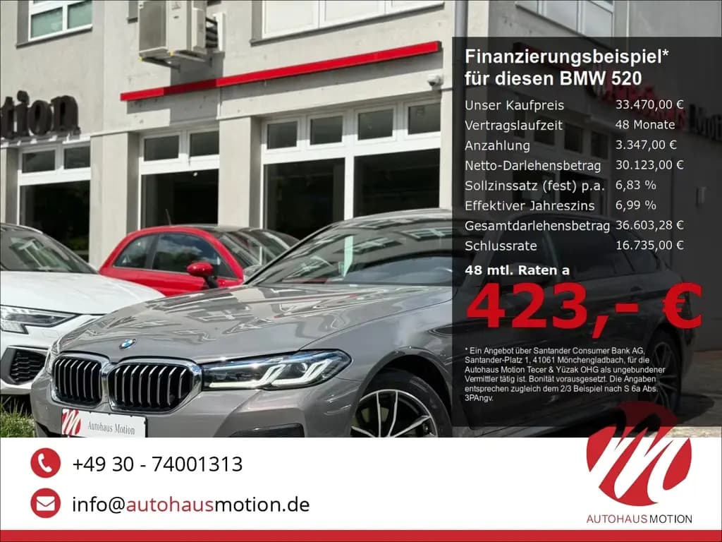 Main__Slider__Photo:BMW 520 d xDrive M Sport Touring Laser Navi HUD ACC 09/2021-0