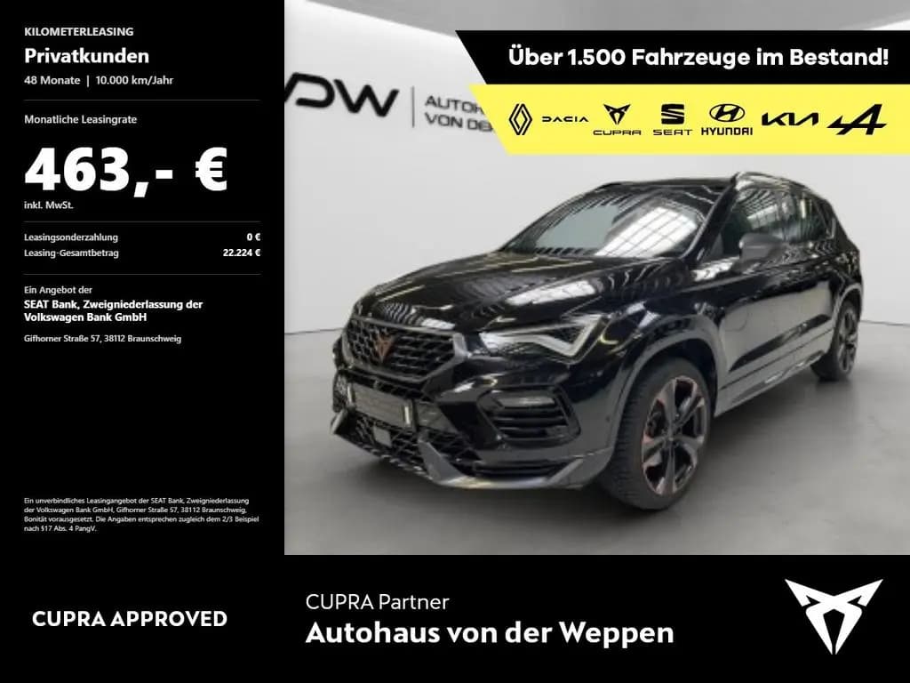 Main__Slider__Photo:Cupra Ateca VZ 4Drive NAVI, SHZ, Kamera Klima Navi 11/2022-0