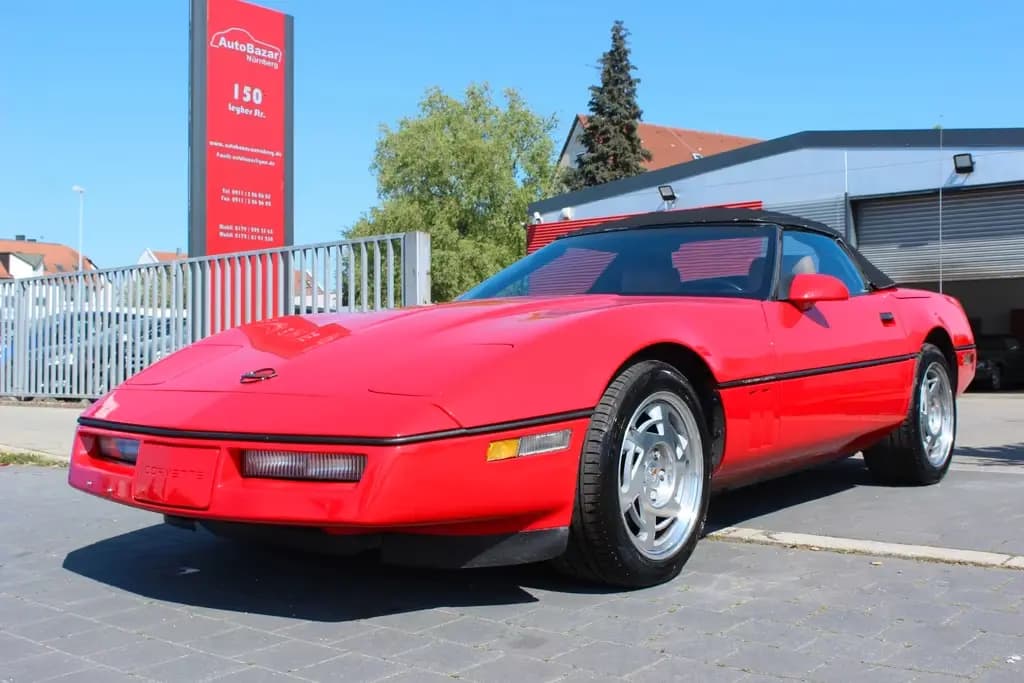 Main__Slider__Photo:Corvette C4 Cabrio mit braunem Leder / H-Kennzeichen 06/1990-0