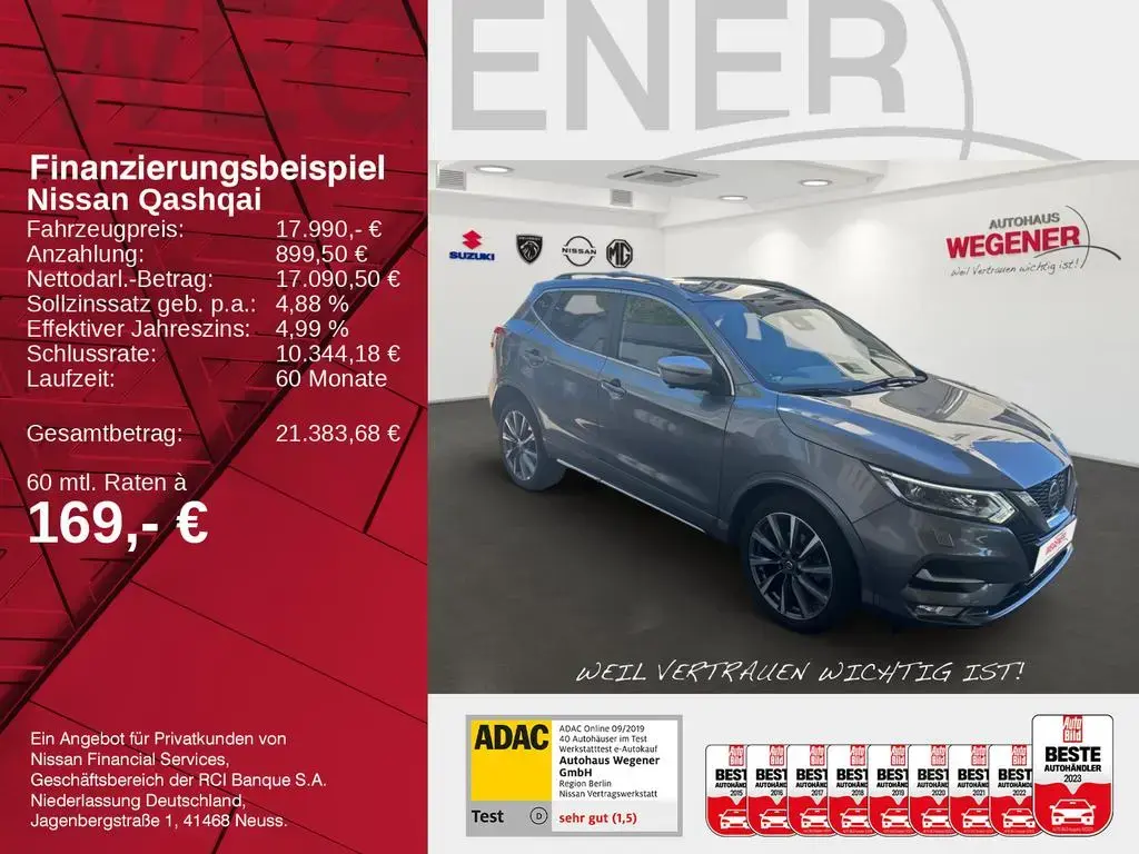 Main__Slider__Photo:Nissan Qashqai 1.3 AT DIG-T Tekna 360°*PANO*NAVI*Bluet. 10/2019-1