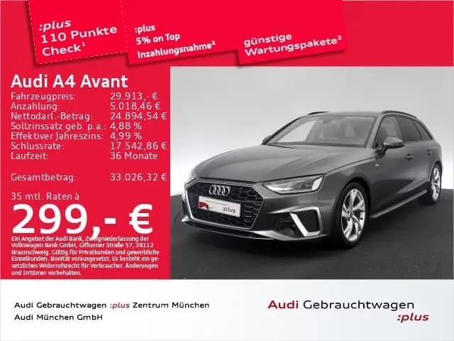 Main__Slider__Photo:Audi A4 Avant 35 TDI S tronic S line Navi+ 02/2023-0
