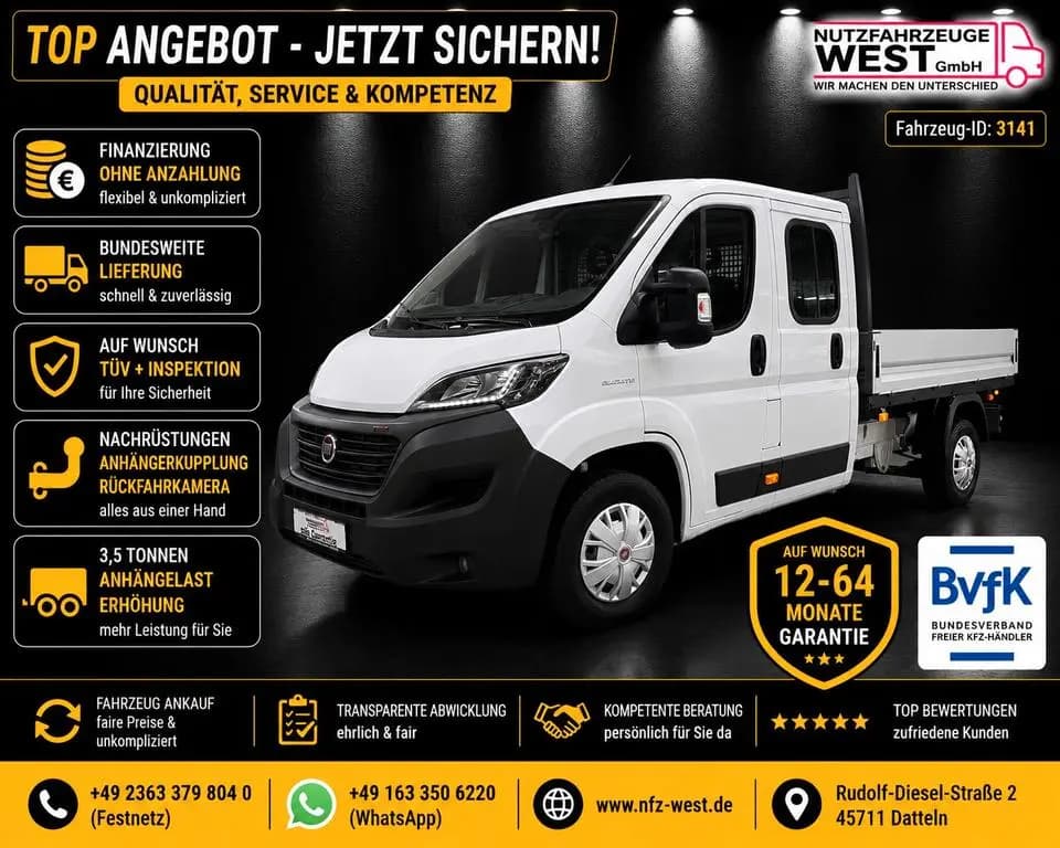 Main__Slider__Photo:Fiat Ducato 2,3 HDI Maxi DoKa Pritsche*Garantie* 06/2021-0