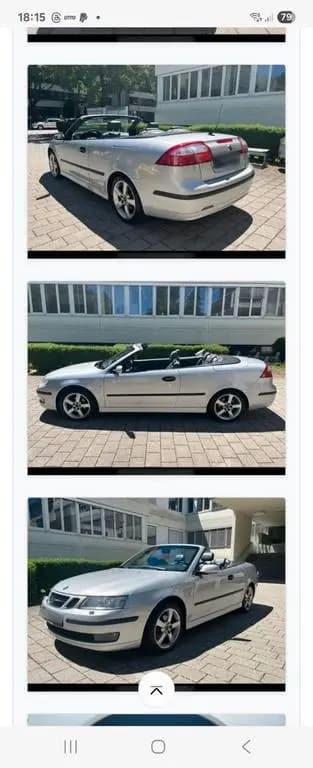 Main__Slider__Photo:Saab 9-3 Cabrio 1,8t Vector Automatik / Vo... 12/2004-0