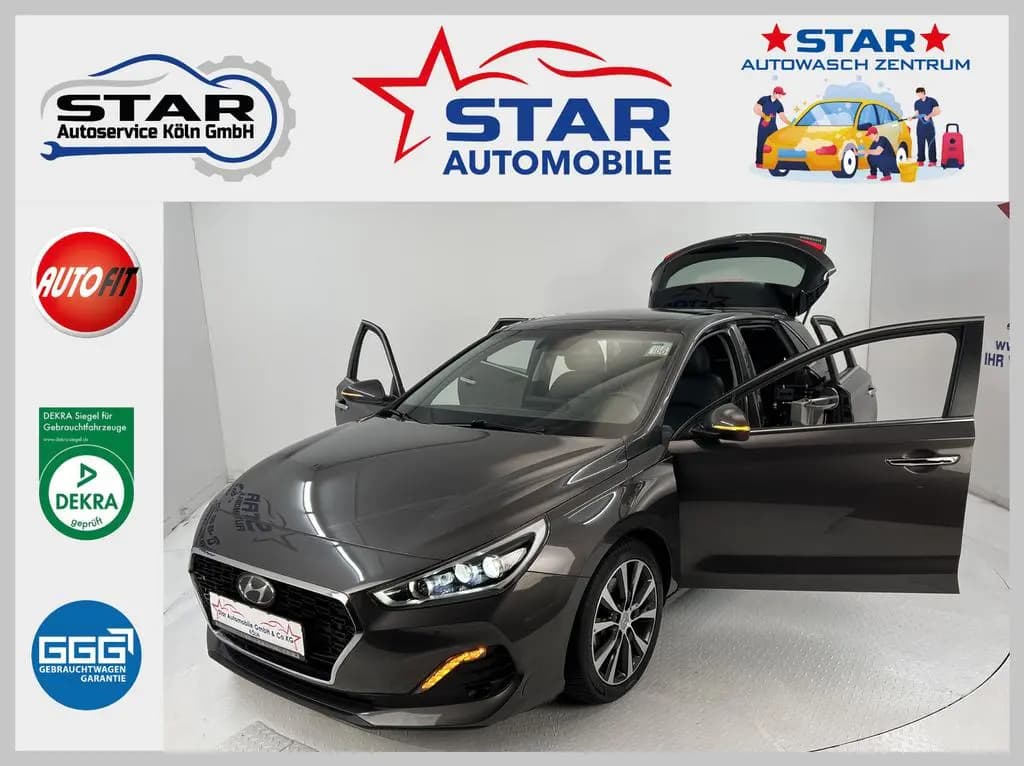 Main__Slider__Photo:Hyundai i30 Premium 1,4 Ltr. - 103 kW T-GDI-DCT*NAVI*LED 04/2019-0