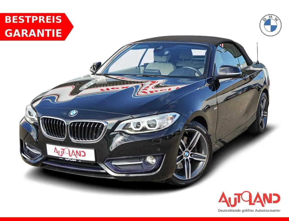 Main__Slider__Photo:BMW 2 Series 220i Sport Line Tempomat Sitzheizung Leder PDC 11/2016-0